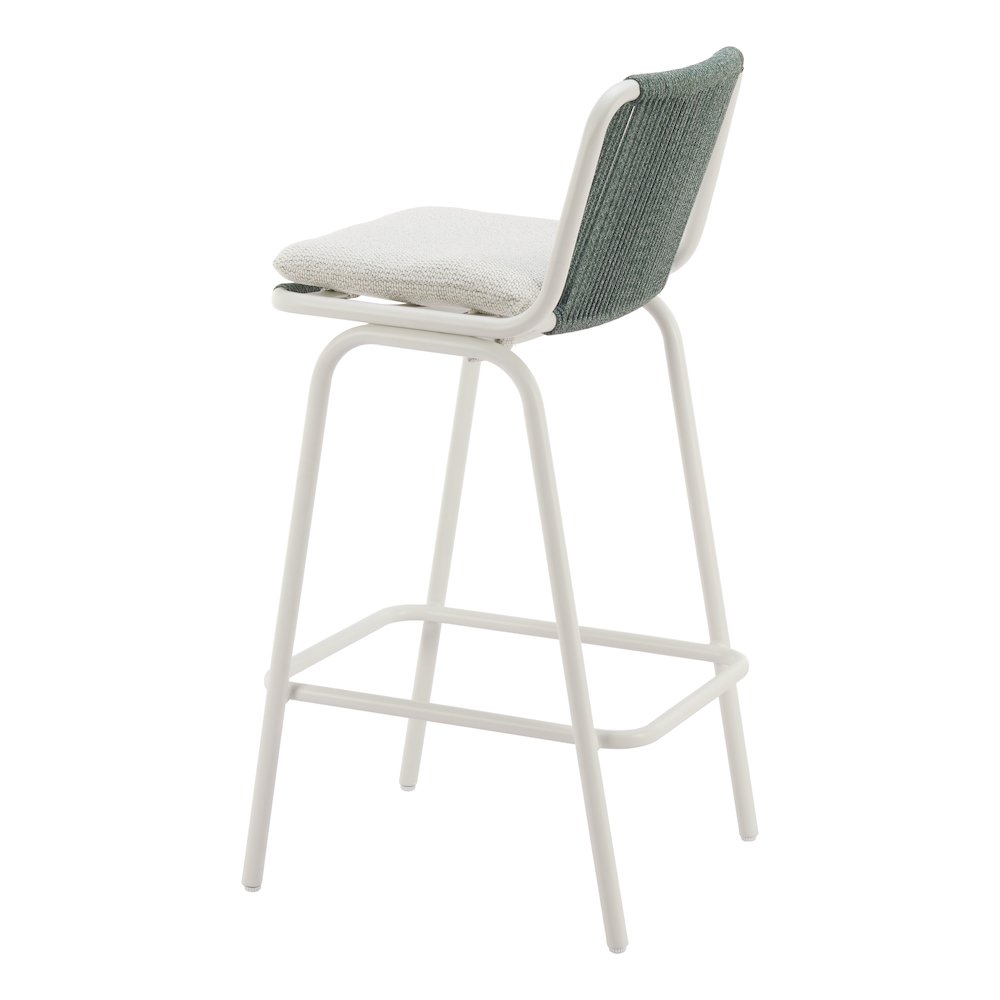 Luft Barstool (Set of 2) White & Green. Picture 5