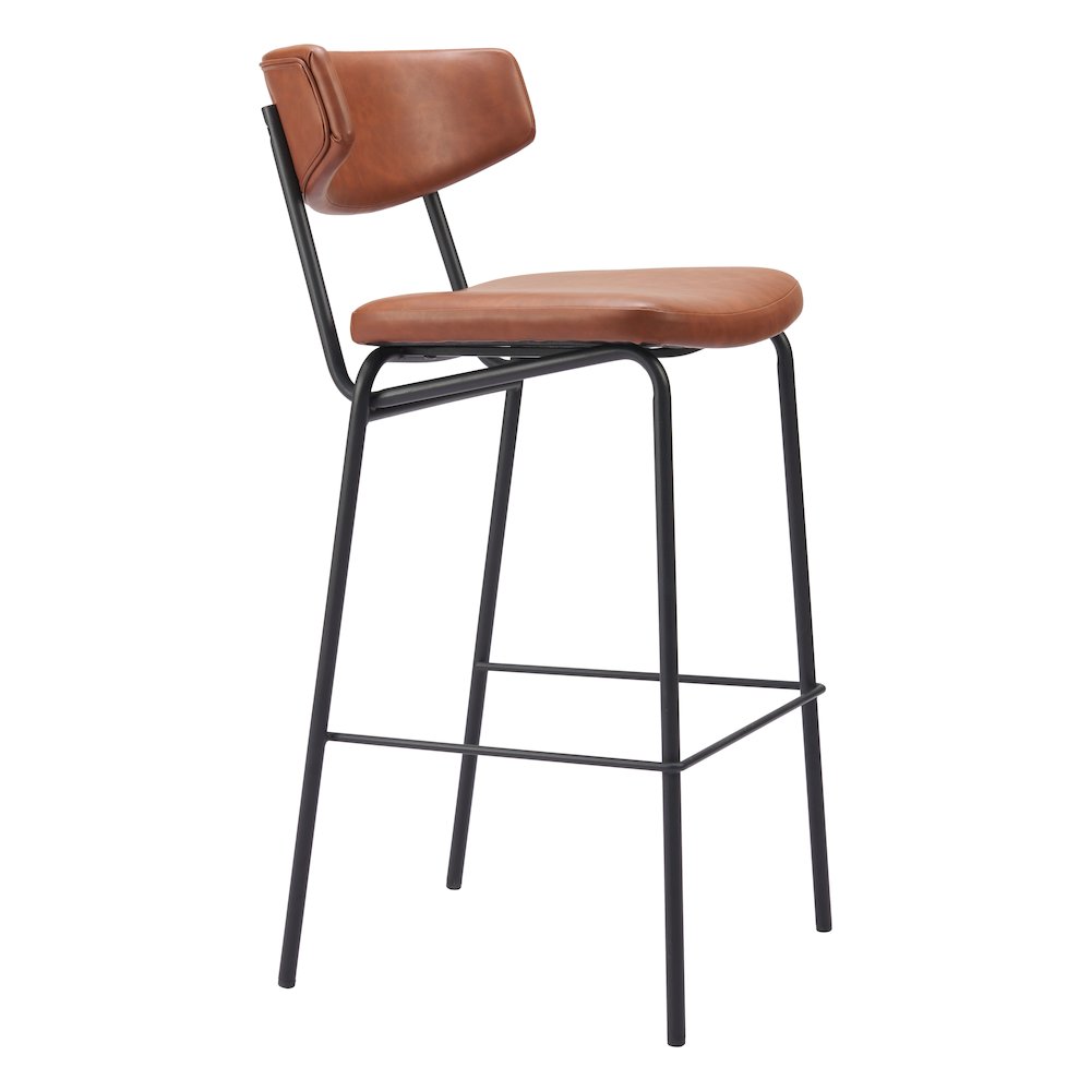 Charon Barstool (Set of 2) Vintage Brown. Picture 9