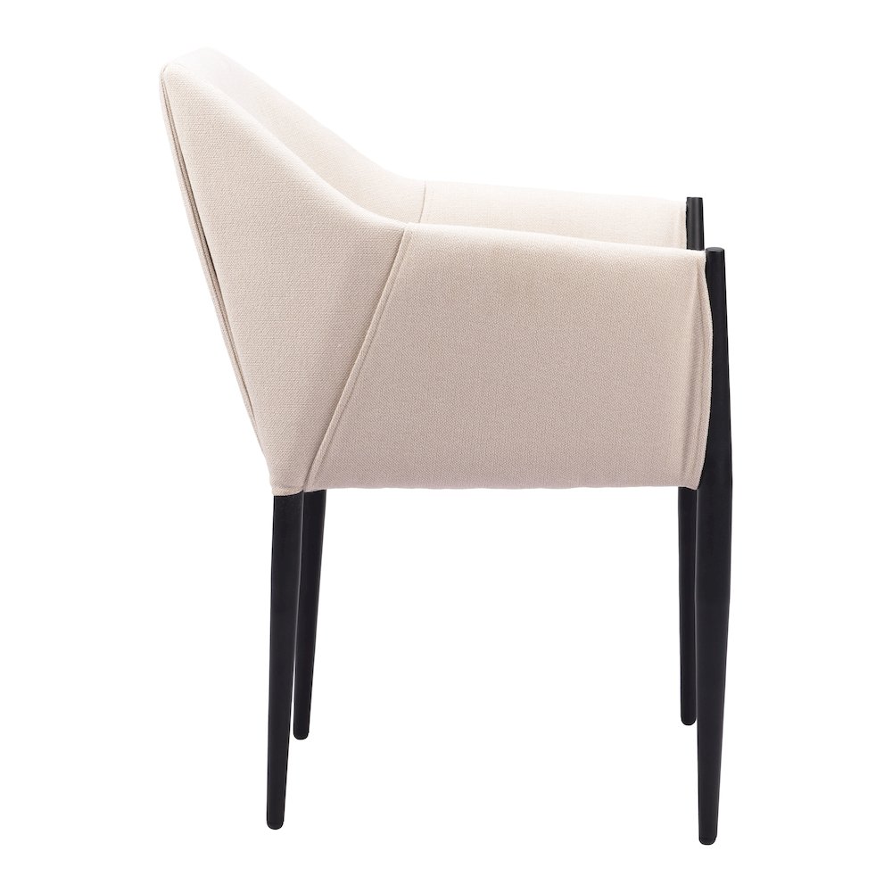 Andover Dining Chair (Set of 2) Beige. Picture 2