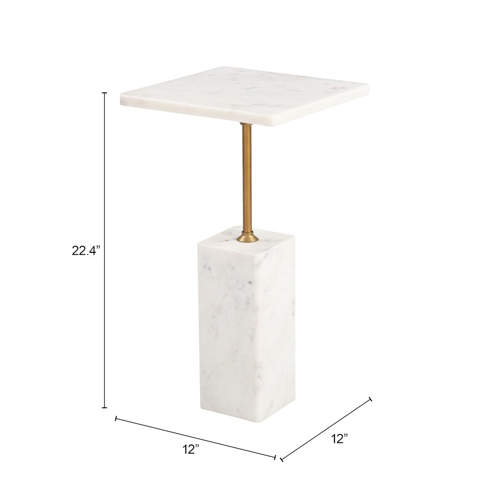 Naht Side Table White. Picture 7