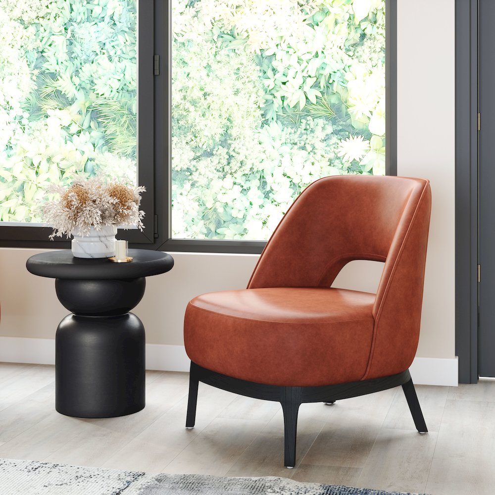 Mistley Accent Chair Brown. Picture 8