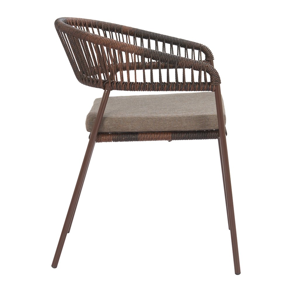 Skye Dining Chair (Set of 2) Brown. Picture 2
