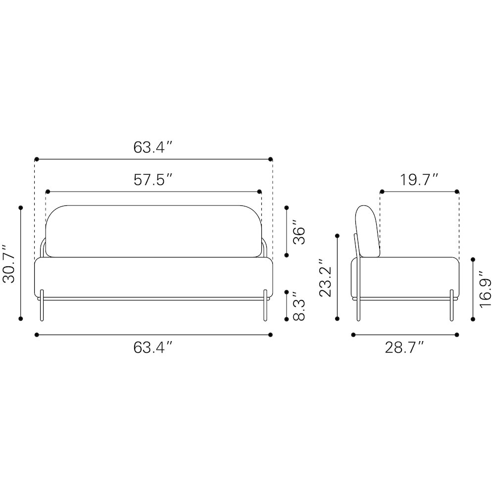 Arendal Sofa Vanilla. Picture 12