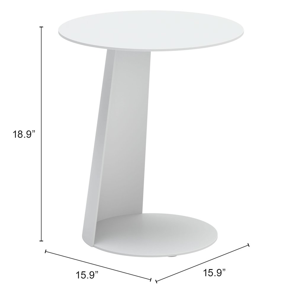Sunny Isles Side Table White. Picture 7
