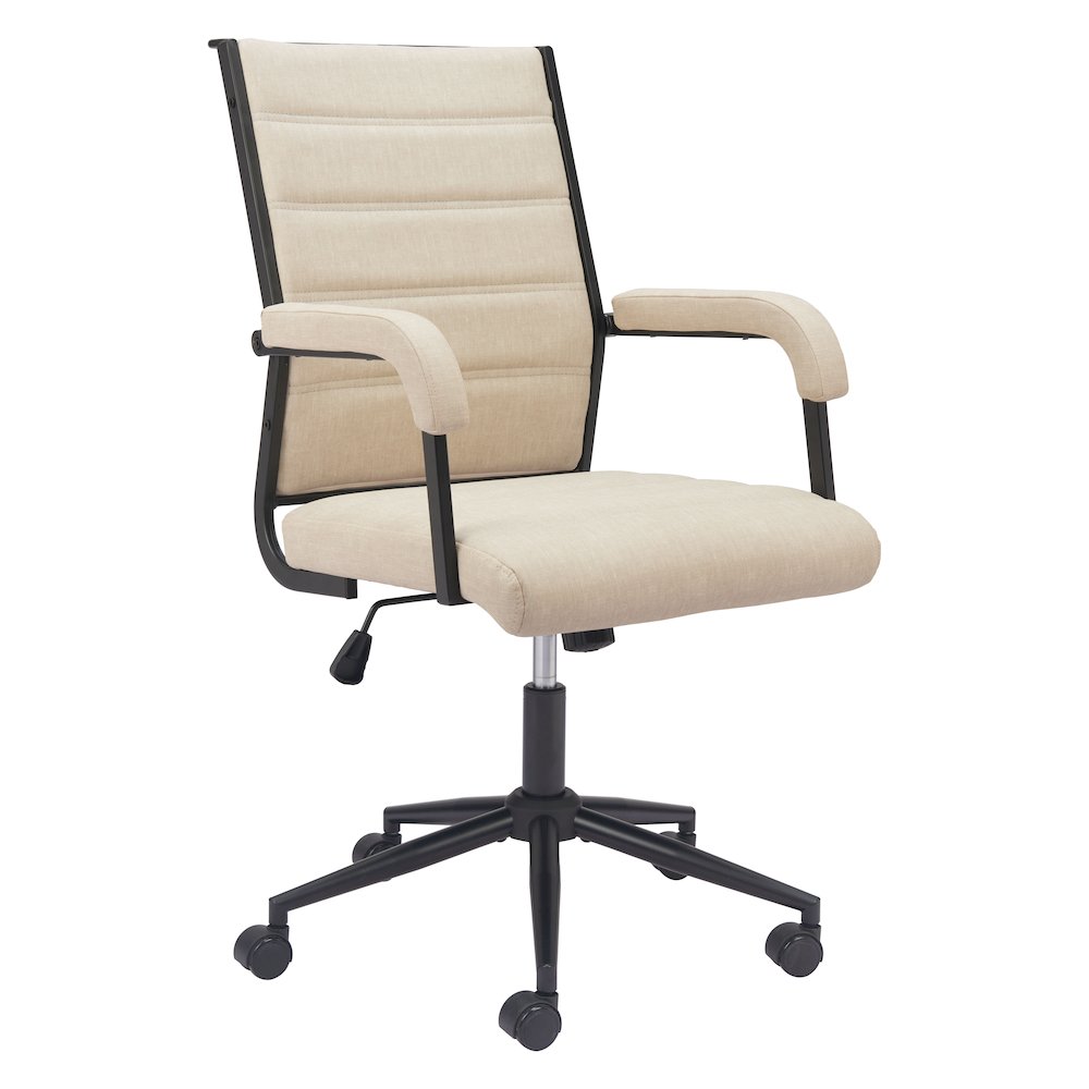 Auction Office Chair Beige. Picture 1