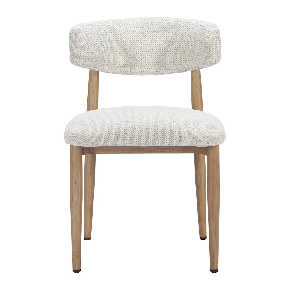 Bege Dining Chair White. Picture 3