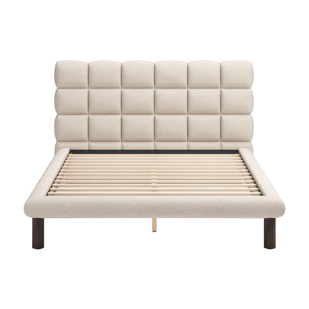 Placid Queen Bed Beige. Picture 3