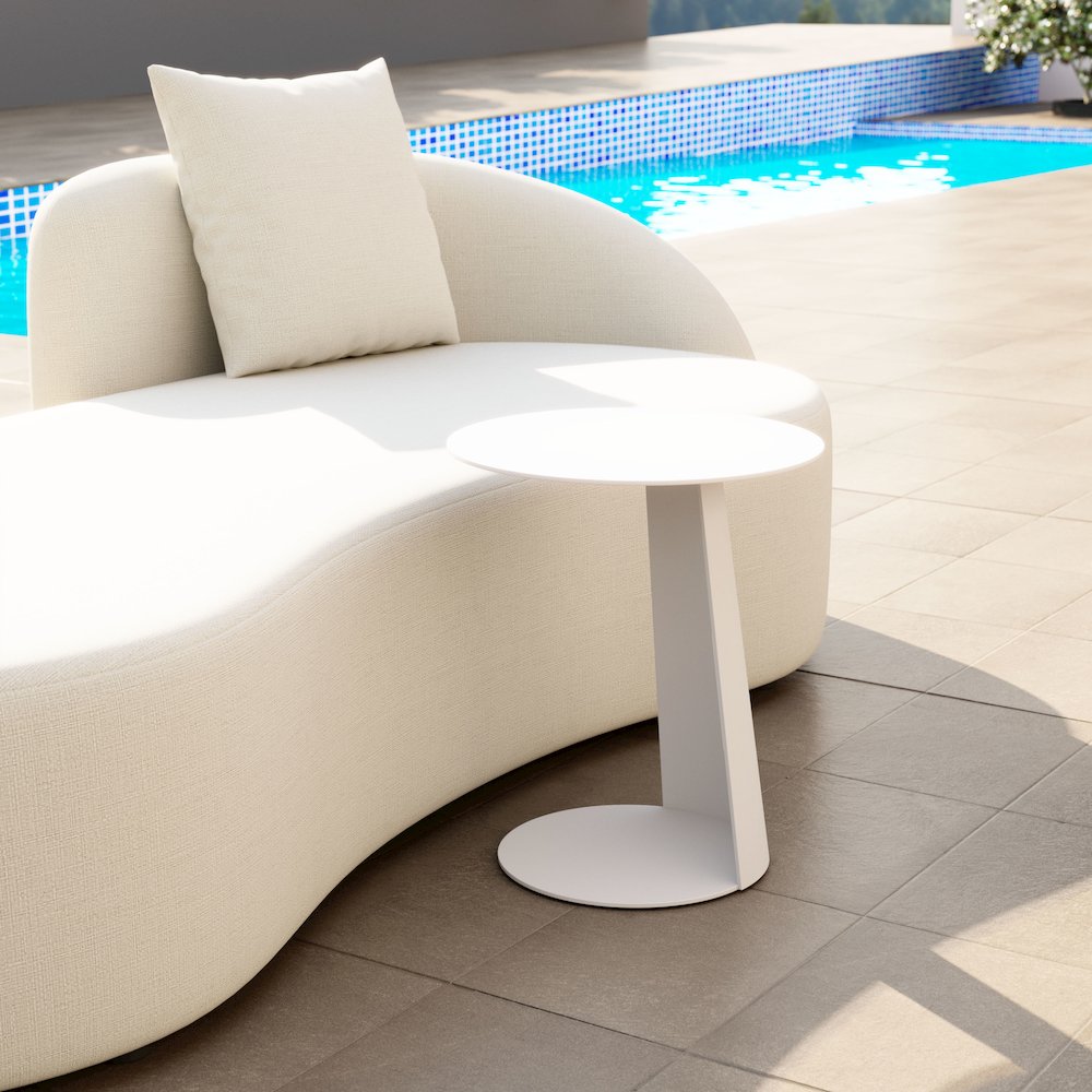 Sunny Isles Side Table White. Picture 8