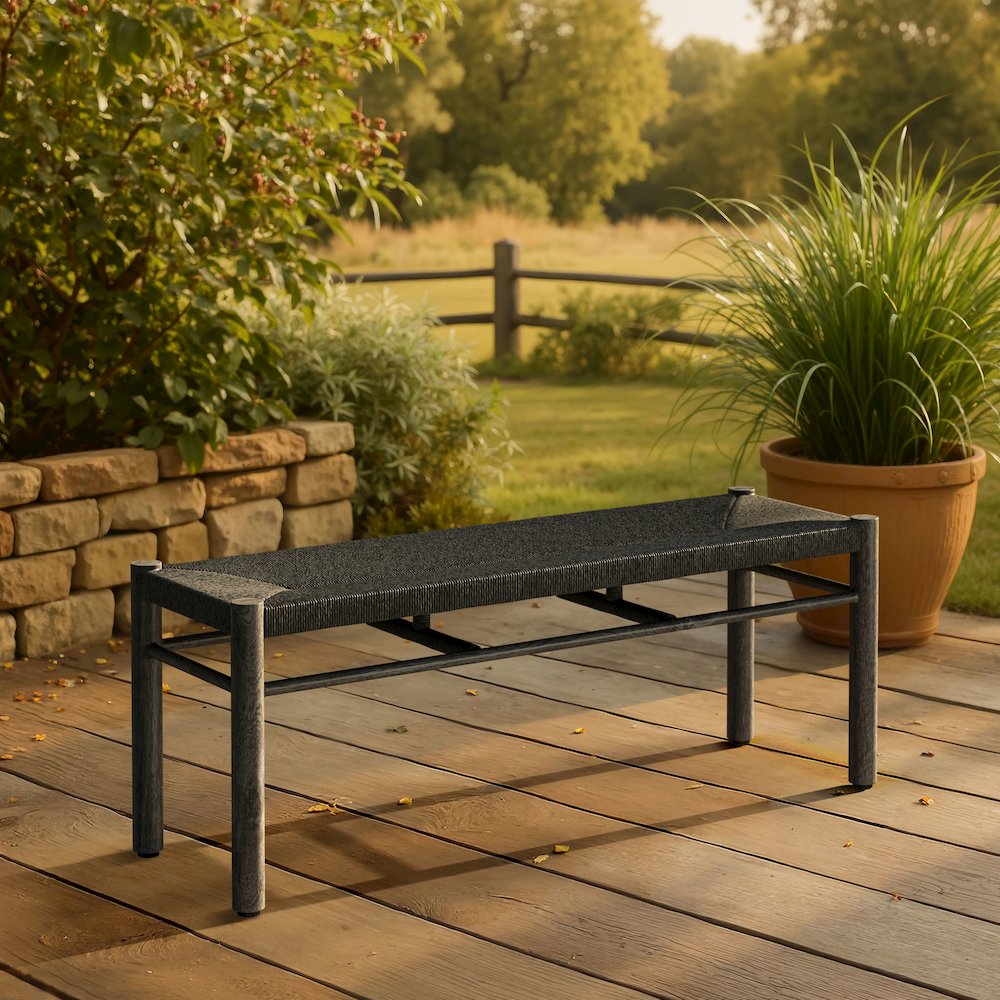 Iska Bench Black. Picture 8