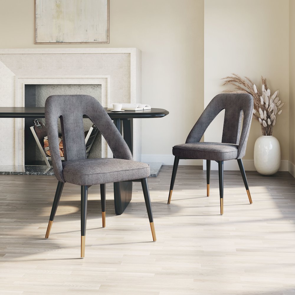 Artus Dining Chair Gray. Picture 8