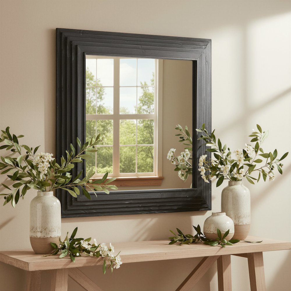 Kare Mirror Black. Picture 6
