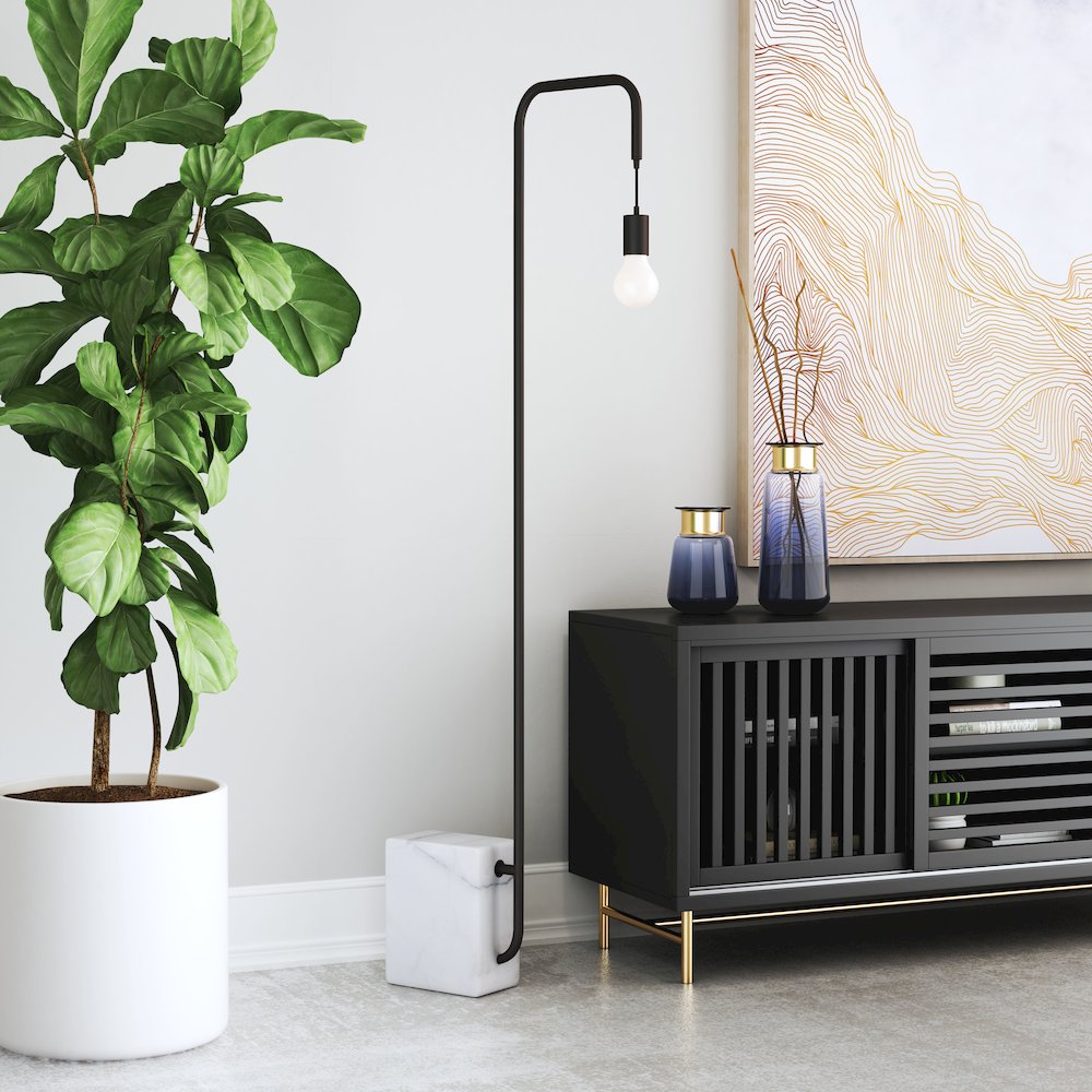 Lancia Floor Lamp Black. Picture 5