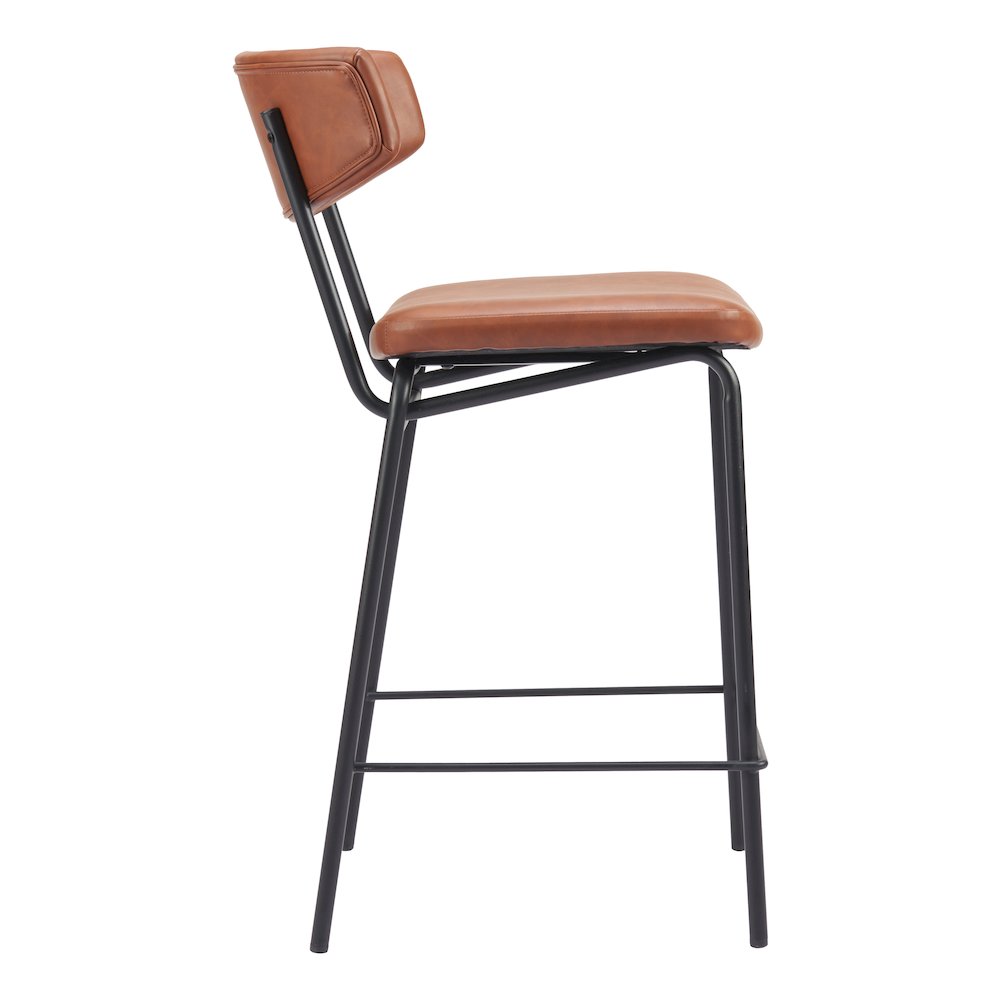 Charon Counter Stool (Set of 2) Vintage Brown. Picture 2