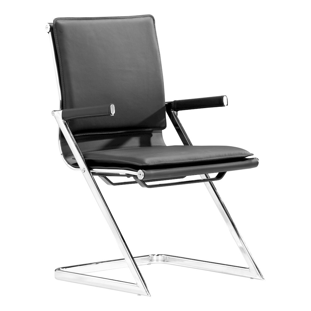 Lider Plus Conference Chair (Set of 2) Black. Picture 1