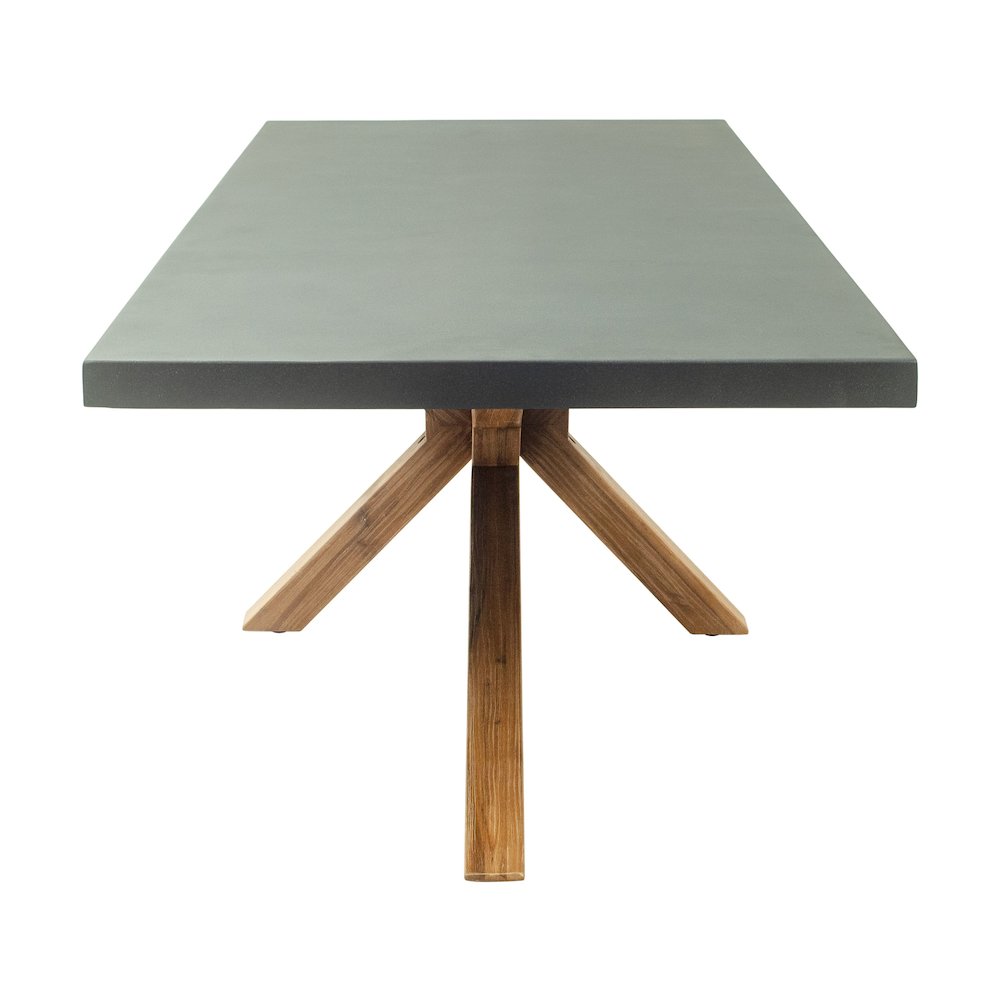 Suan Rectangular Dining Table Gray. Picture 2