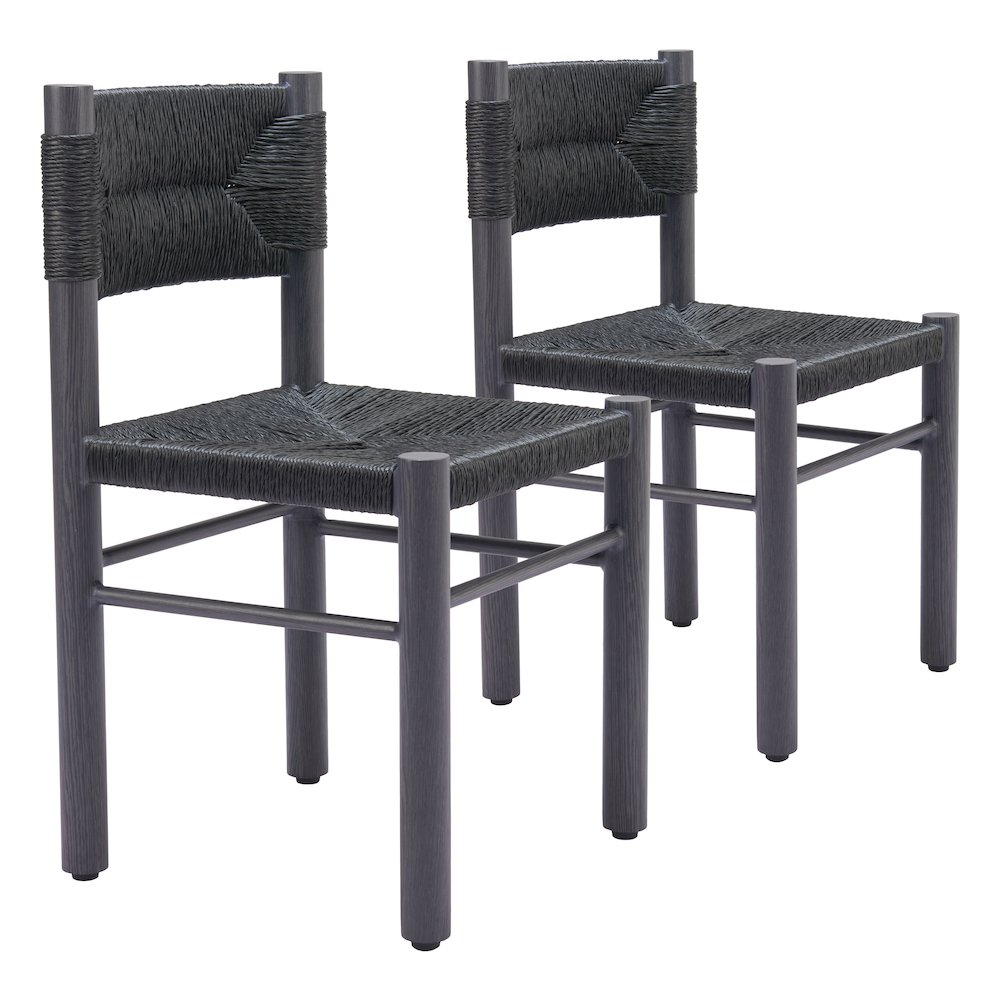 Iska Dining Chair (Set of 2) Black. Picture 6