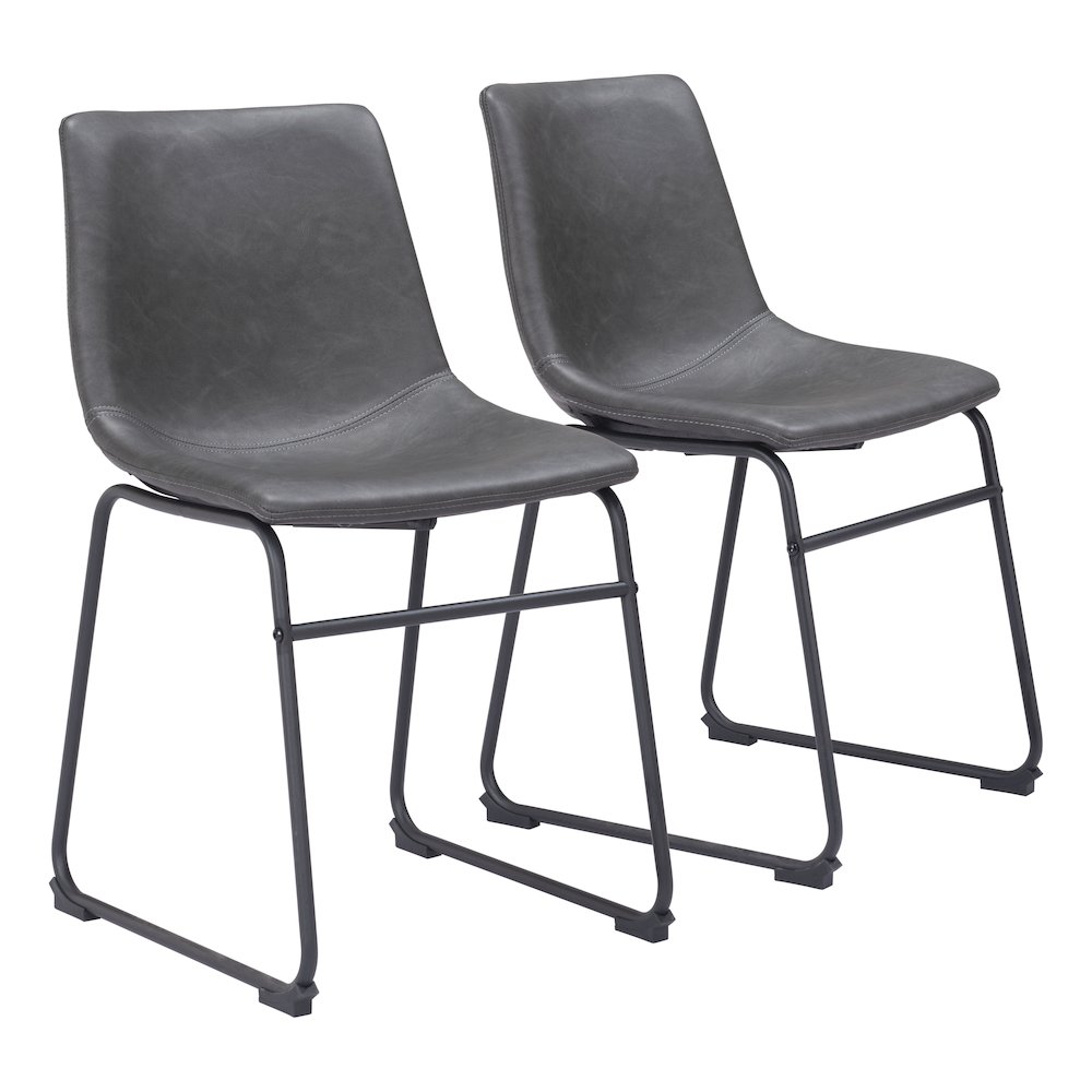 Smart Dining Chair (Set of 2) Charcoal. Picture 6