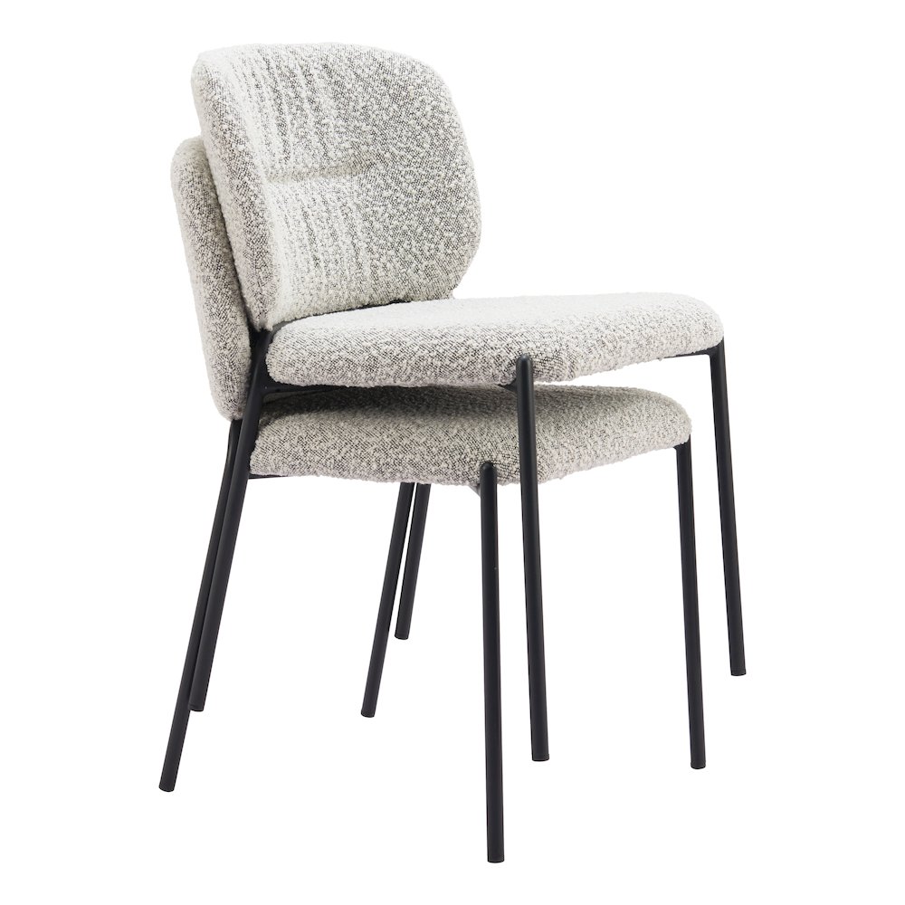 Plat Dining Chair (Set of 2) Gray. Picture 9