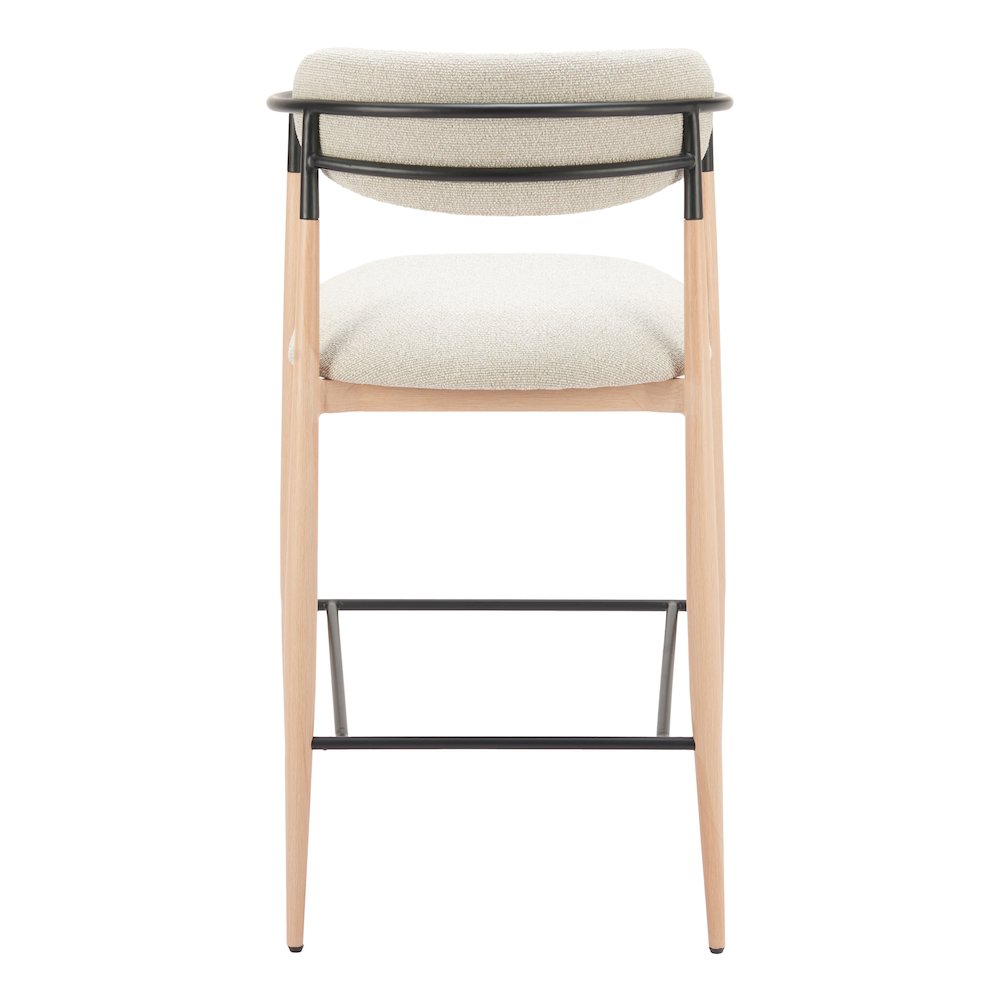 Equinox Barstool Oyster Gray & Natural. Picture 4