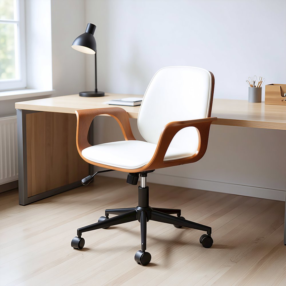 Ali Office Chair White. Picture 11