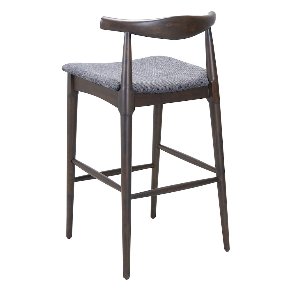 Tuzka Barstool (Set of 2) Gray & Espresso. Picture 5