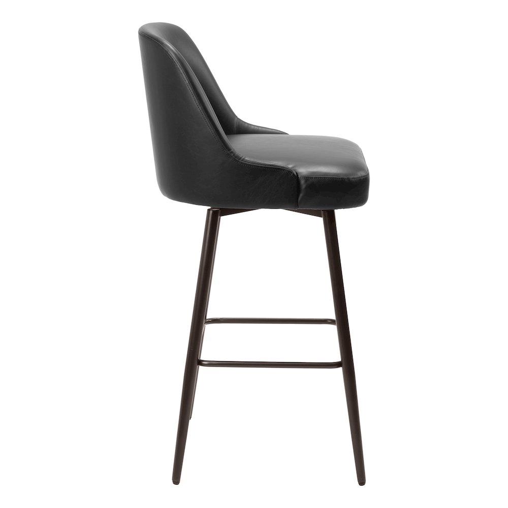Keppel Swivel Barstool Black & Bronze. Picture 2