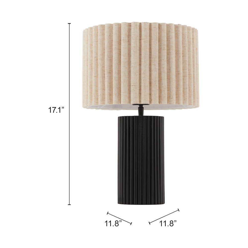 Aurora Table Lamp Beige & Black. Picture 7