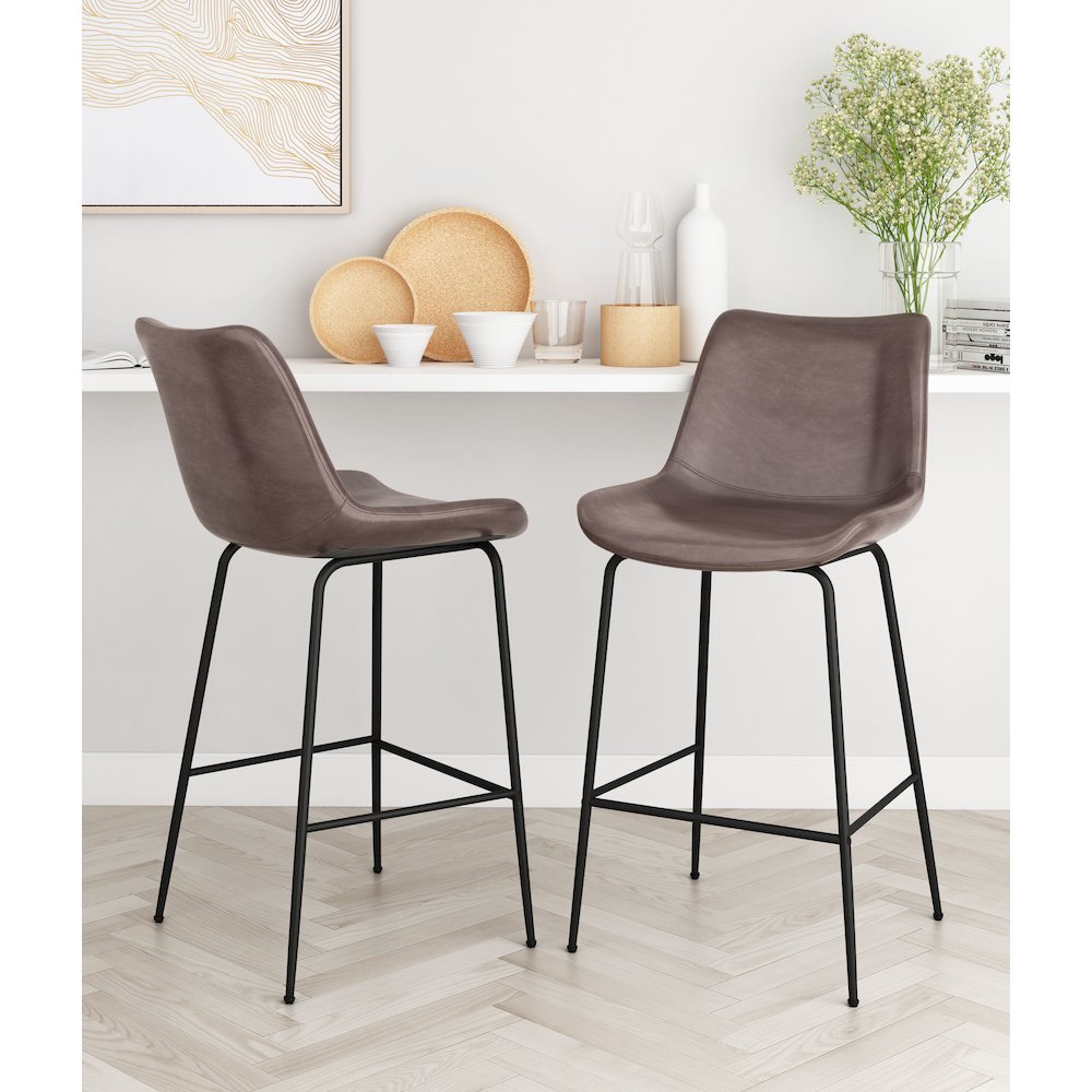 Byron Counter Stool Brown. Picture 9