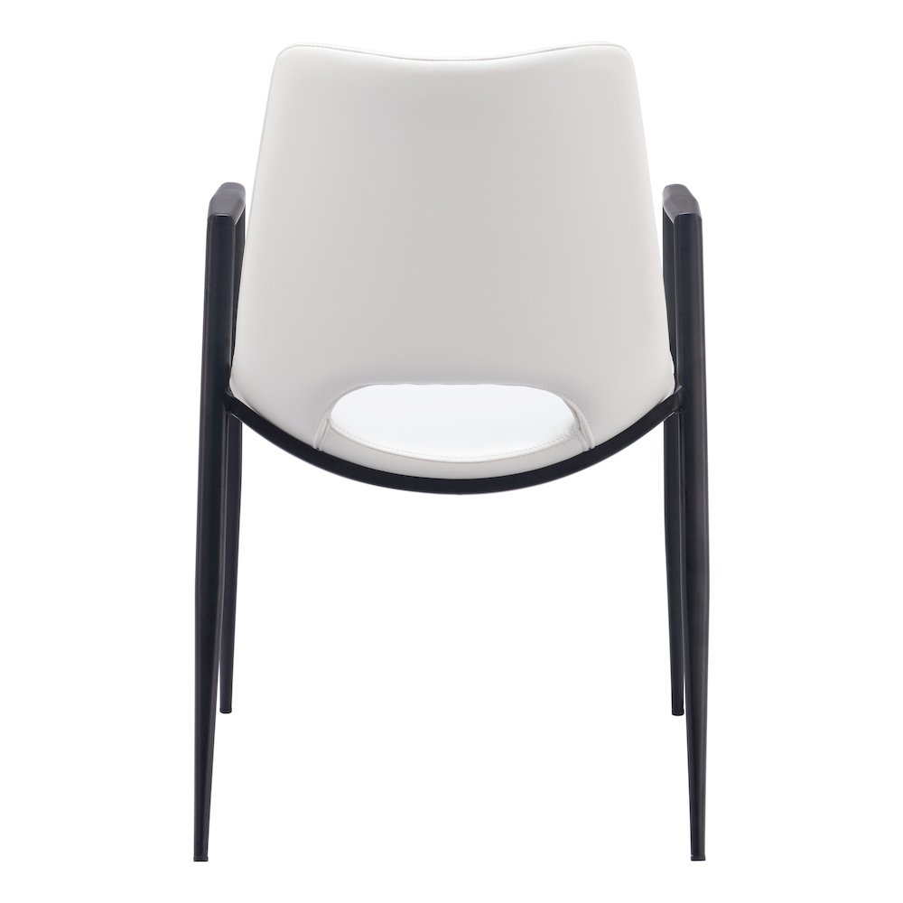 Desi Dining Chair (Set of 2) White. Picture 4