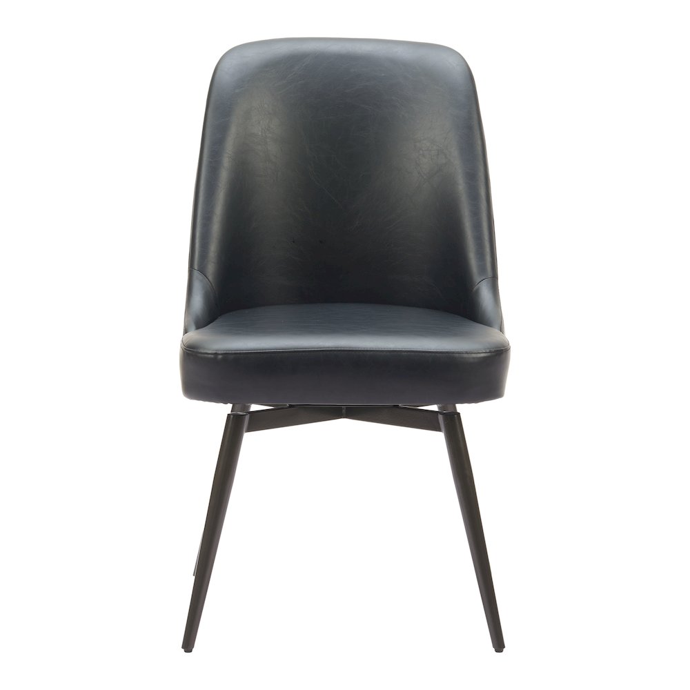 Keppel Swivel Dining Chair (Set of 2) Black. Picture 3