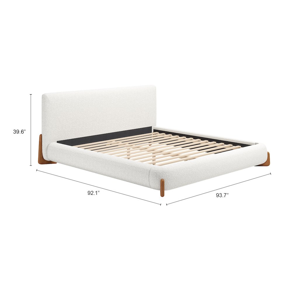 Baris King Bed Ivory. Picture 9