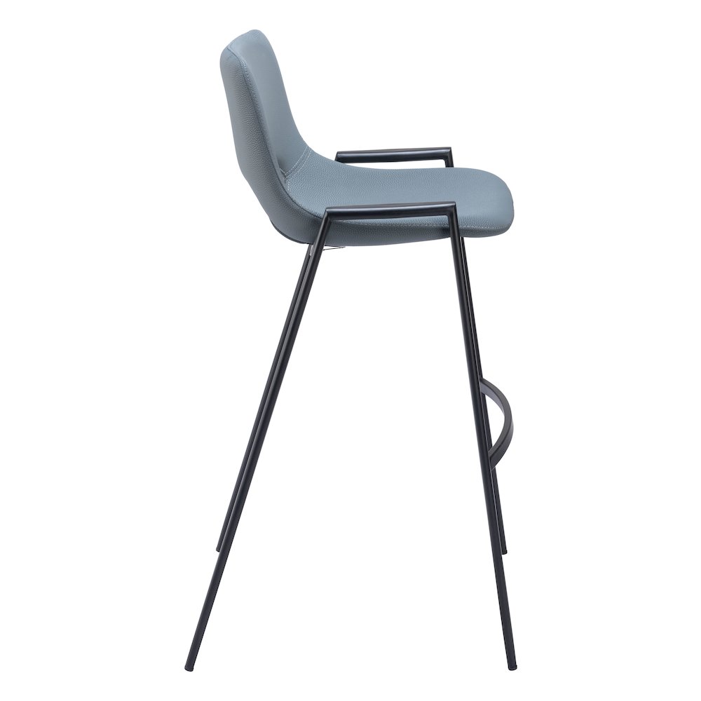 Desi Barstool (Set of 2) Azure Gray. Picture 2