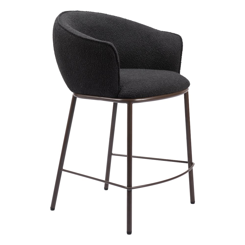 Essen Counter Stool Black & Bronze. Picture 10