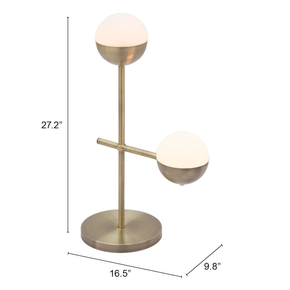 Waterloo Table Lamp White & Bronze. Picture 5