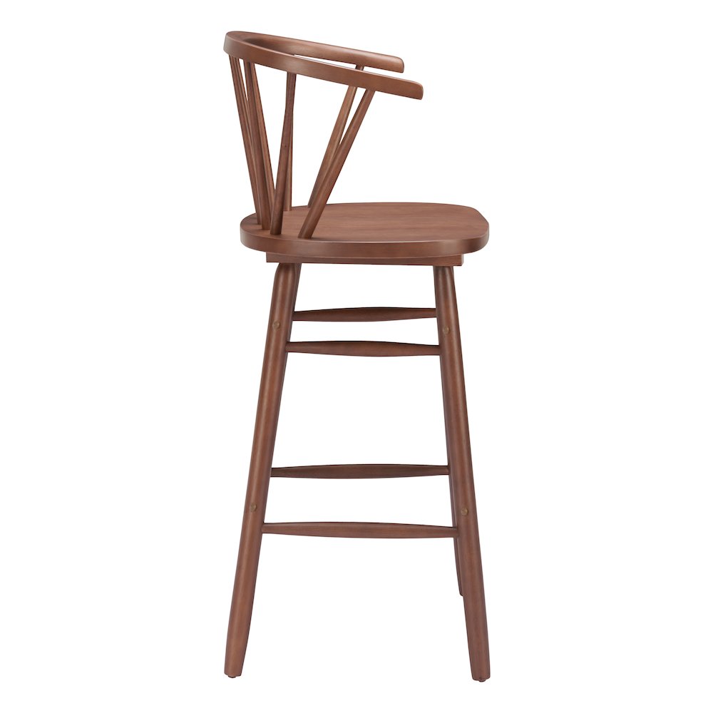 Stenger Barstool (Set of 2) Walnut. Picture 2
