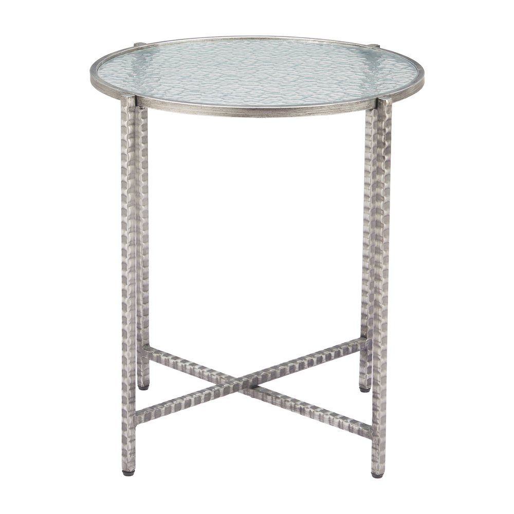 Vetro Side Table Silver. Picture 3
