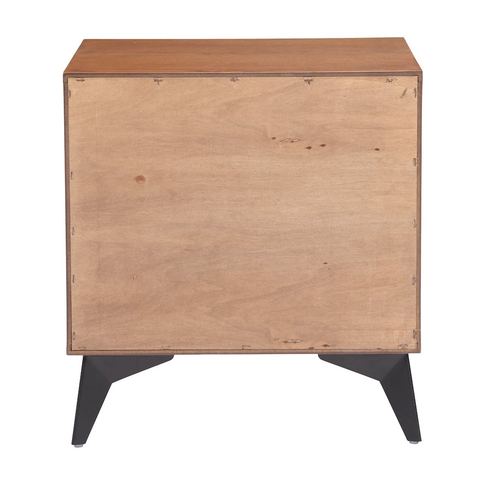 Zarif Nightstand Black & Walnut. Picture 4