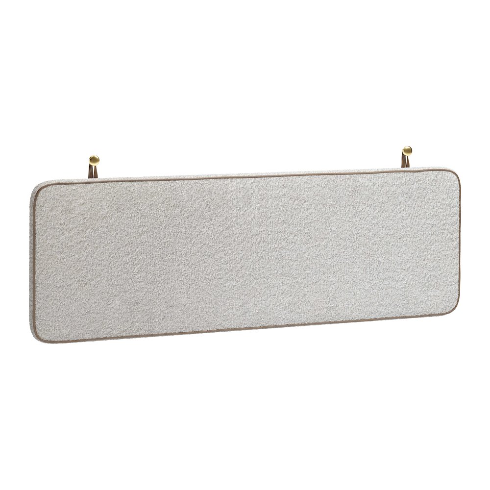 Bela Floating Queen Headboard Ivory. Picture 1