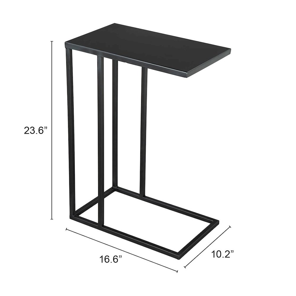 Atom Side Table Black. Picture 10