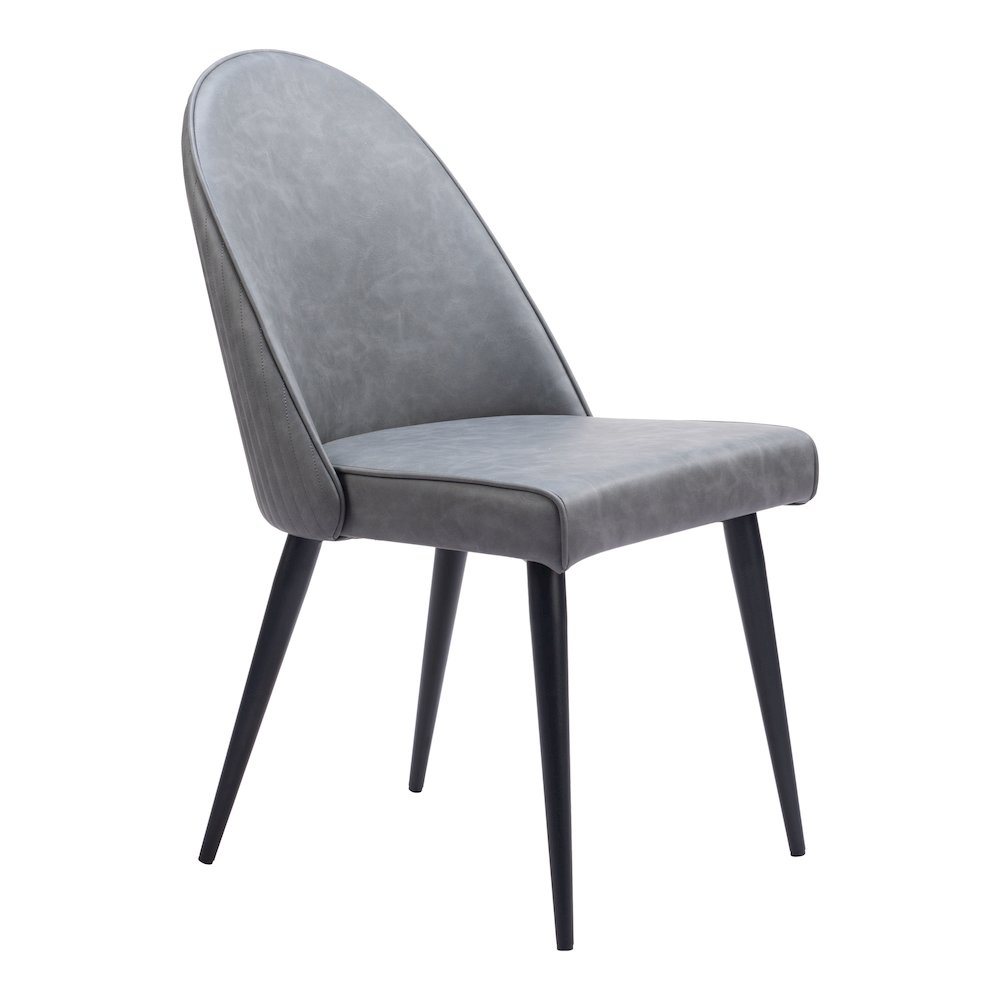 Silloth Armless Dining Chair (Set of 2) Gray. Picture 8