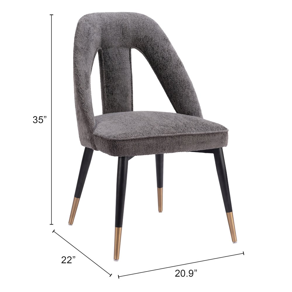 Artus Dining Chair Gray. Picture 7