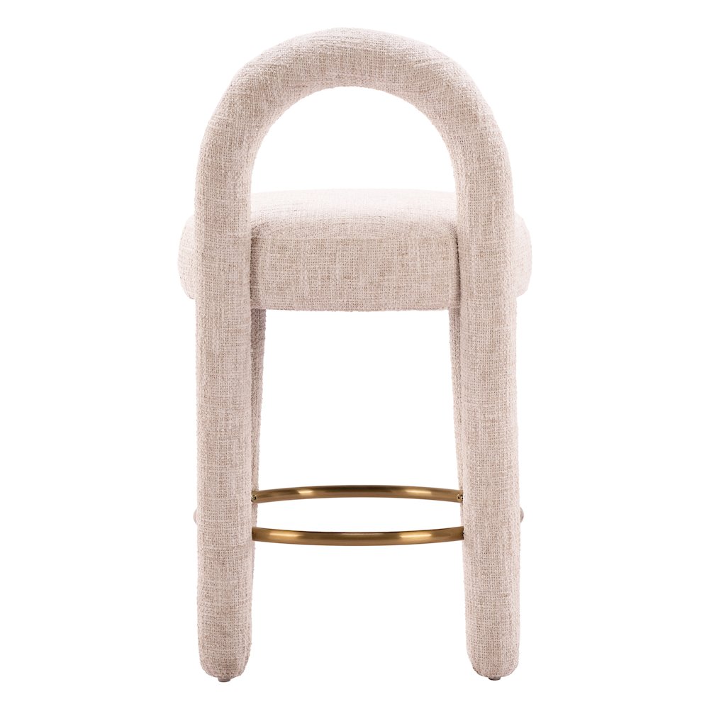 Curco Counter Stool (Set of 2) Beige. Picture 4