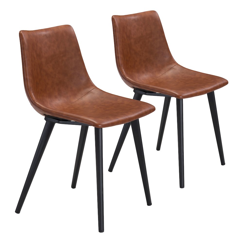 Daniel Dining Chair (Set of 2) Vintage Brown. Picture 6