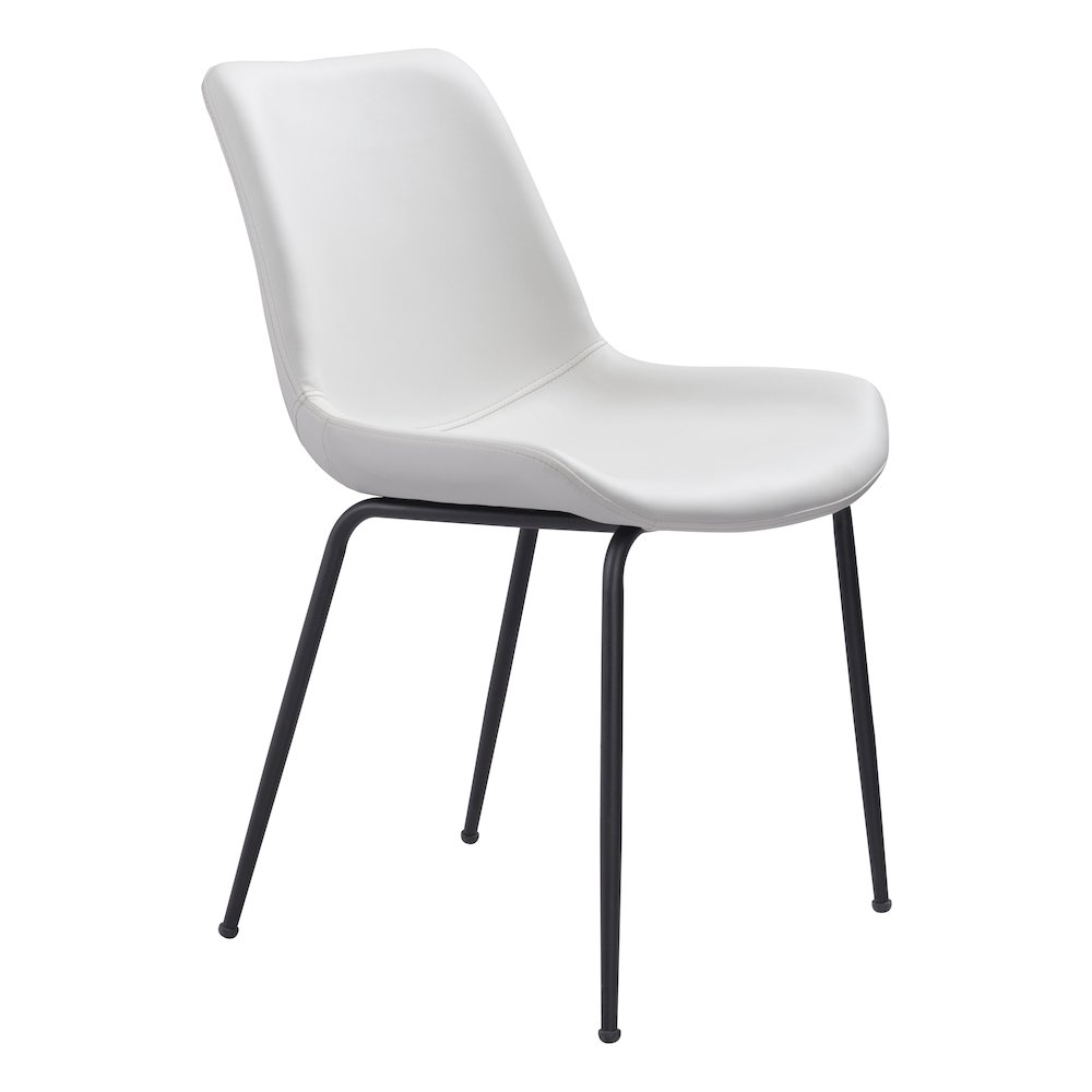 Byron Dining Chair (Set of 2) White. Picture 1