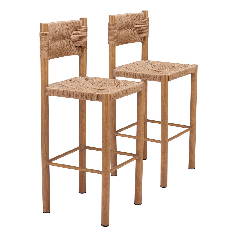 Iska Barstool (Set of 2) Natural. Picture 6