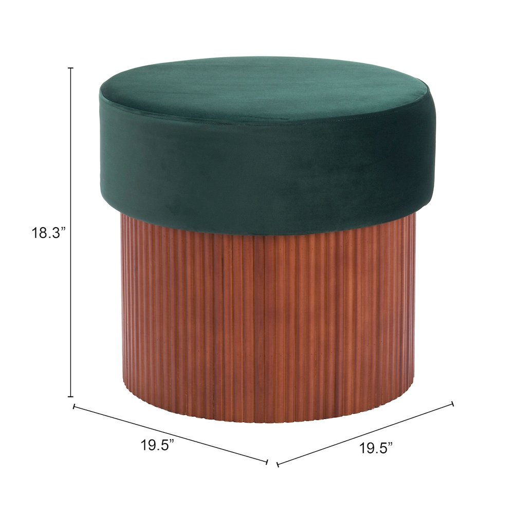 Boto Storage Ottoman Green. Picture 7