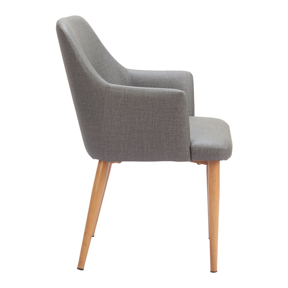 Wisom Dining Chair (Set of 2) Gray. Picture 3