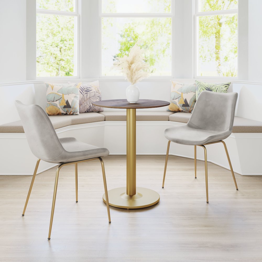 Alto Bistro Table Brown & Gold. Picture 8
