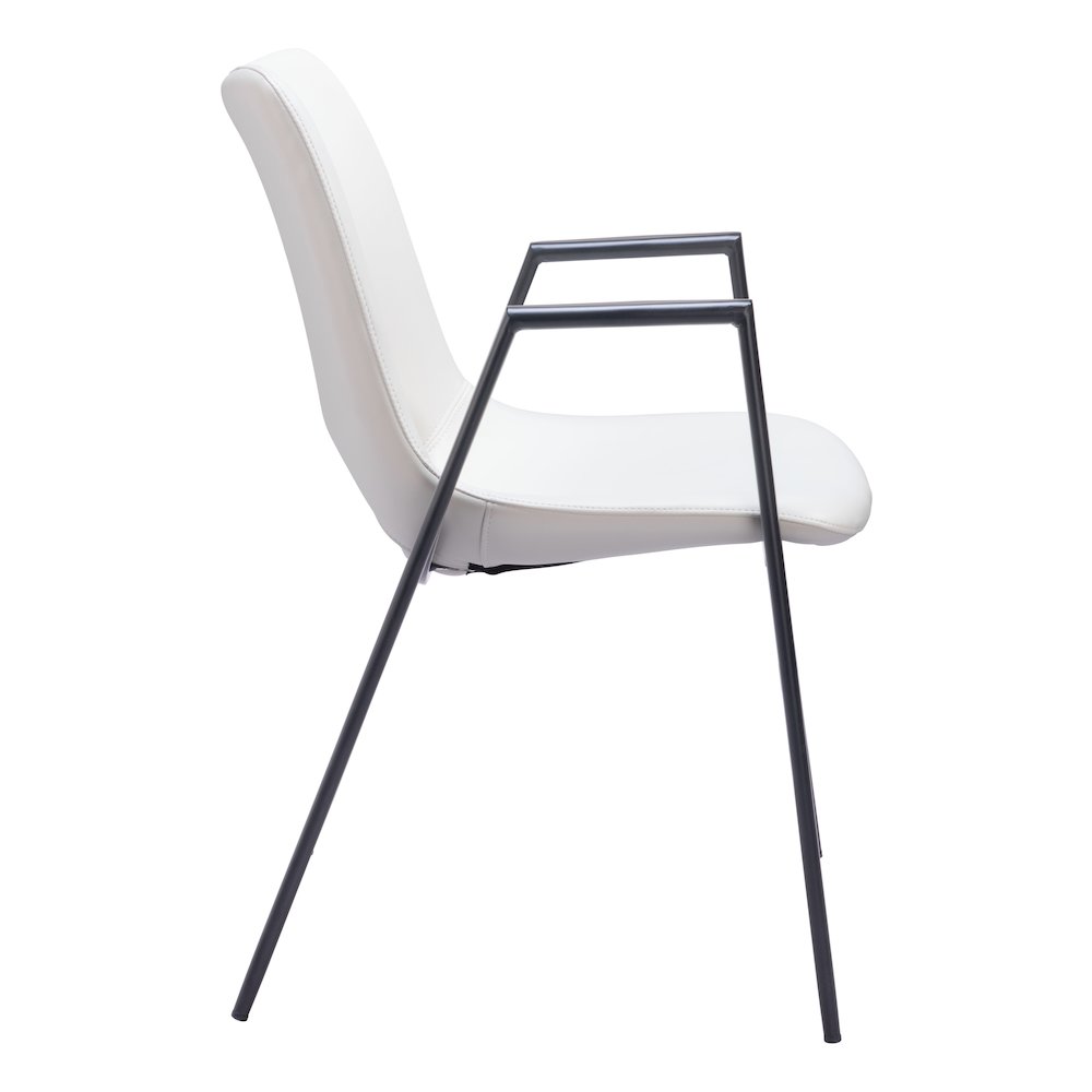 Desi Dining Chair (Set of 2) White. Picture 2
