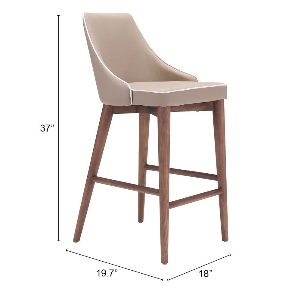 Moor Counter Stool Beige. Picture 9